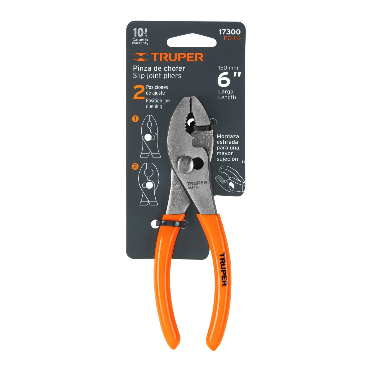 Alicate de mecánico 6´´ mango de PVC, Truper4