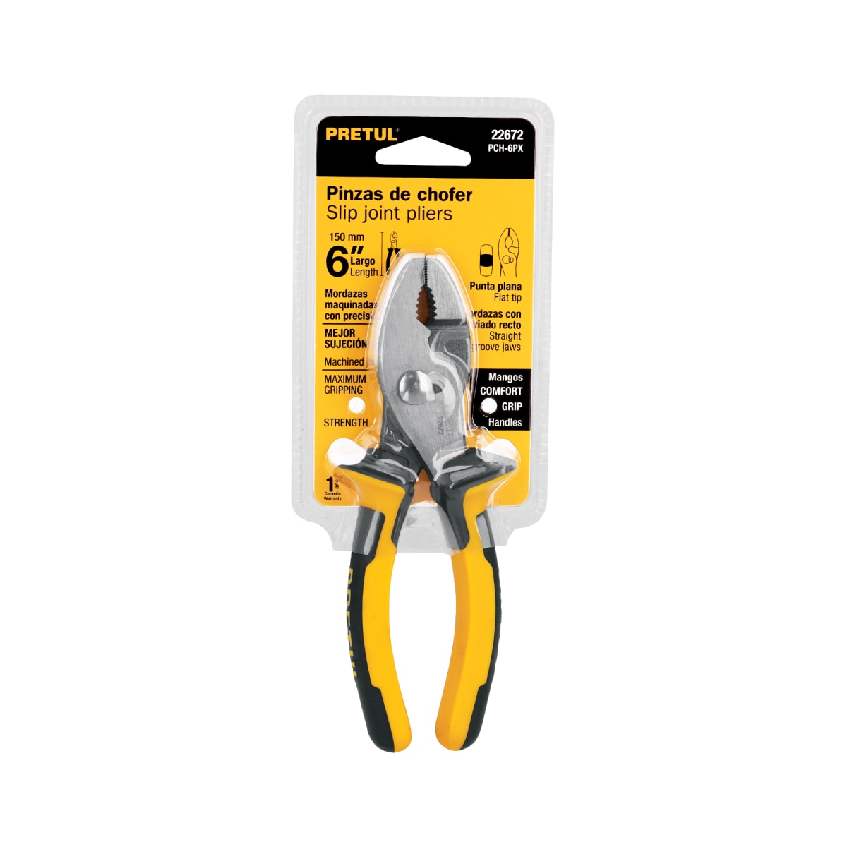 Alicate de mecánico 6´´ mango Comfort Grip, Pretul4