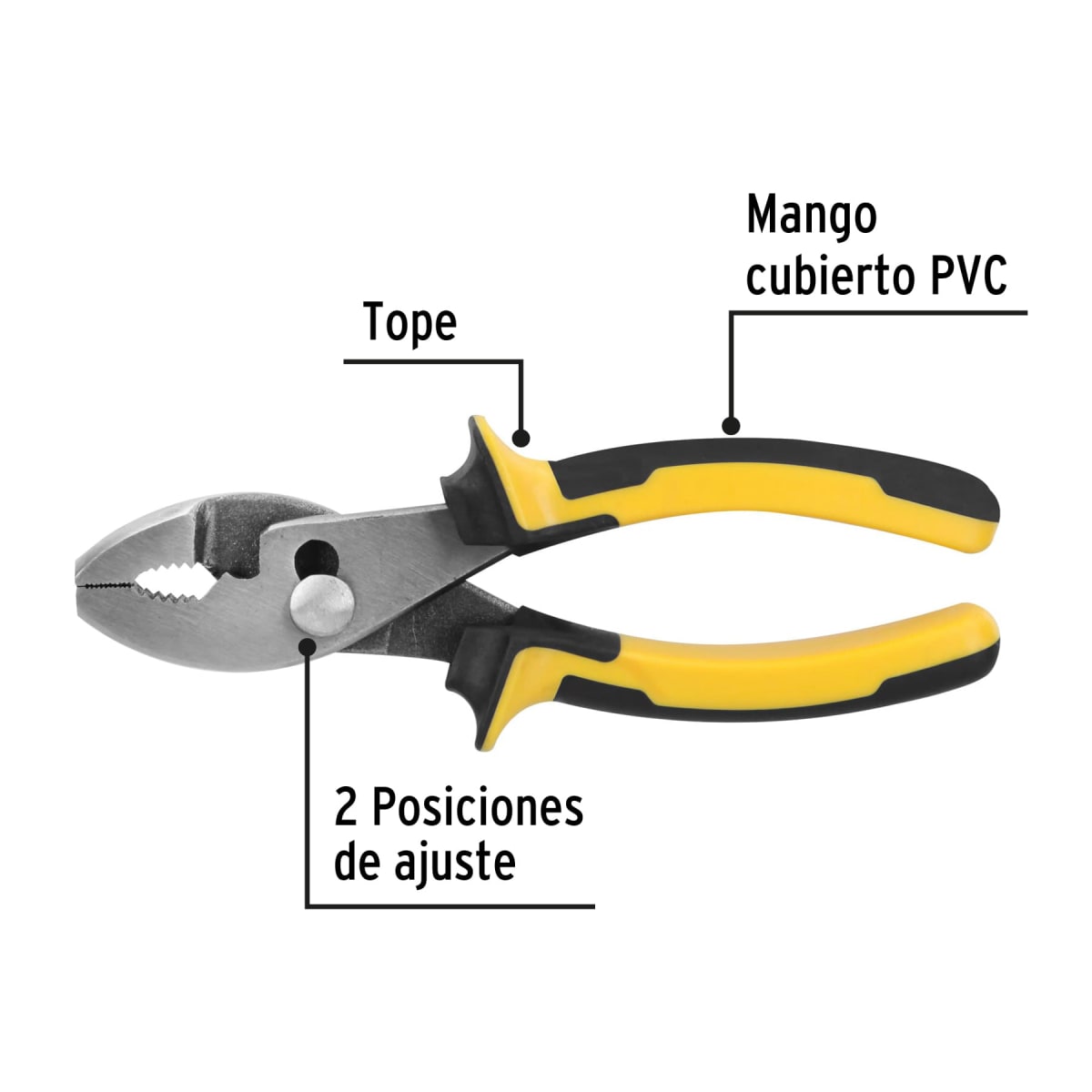 Alicate de mecánico 6´´ mango Comfort Grip, Pretul2