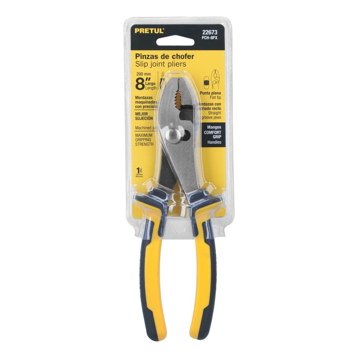 Alicate de mecánico 8'' mango comfort grip Pretul4