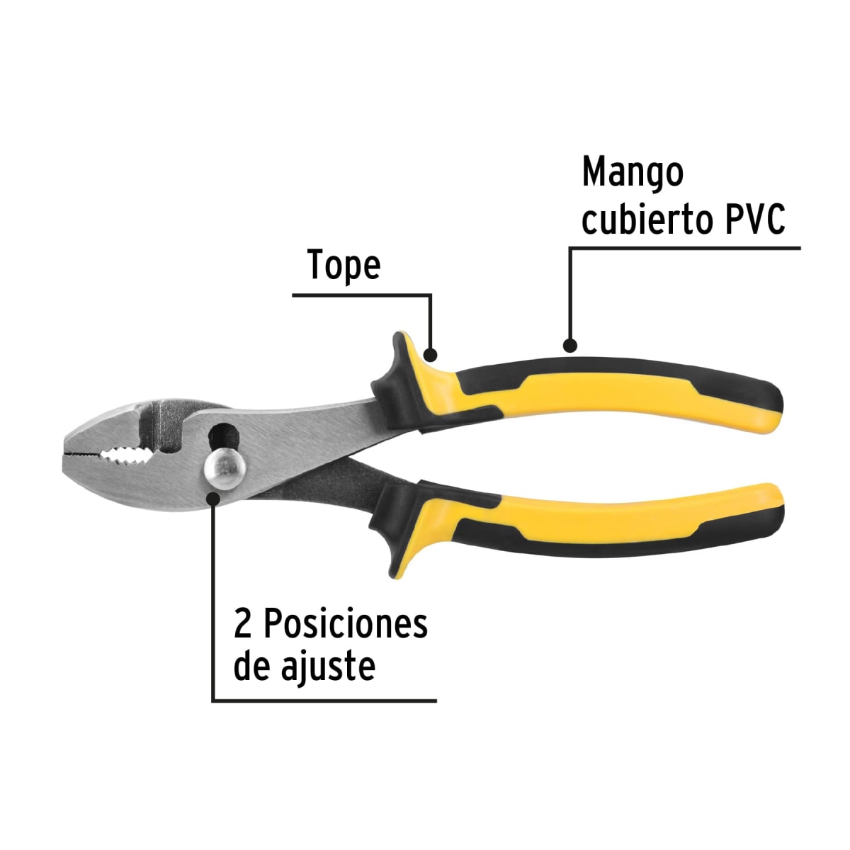 Alicate de mecánico 8'' mango comfort grip Pretul2