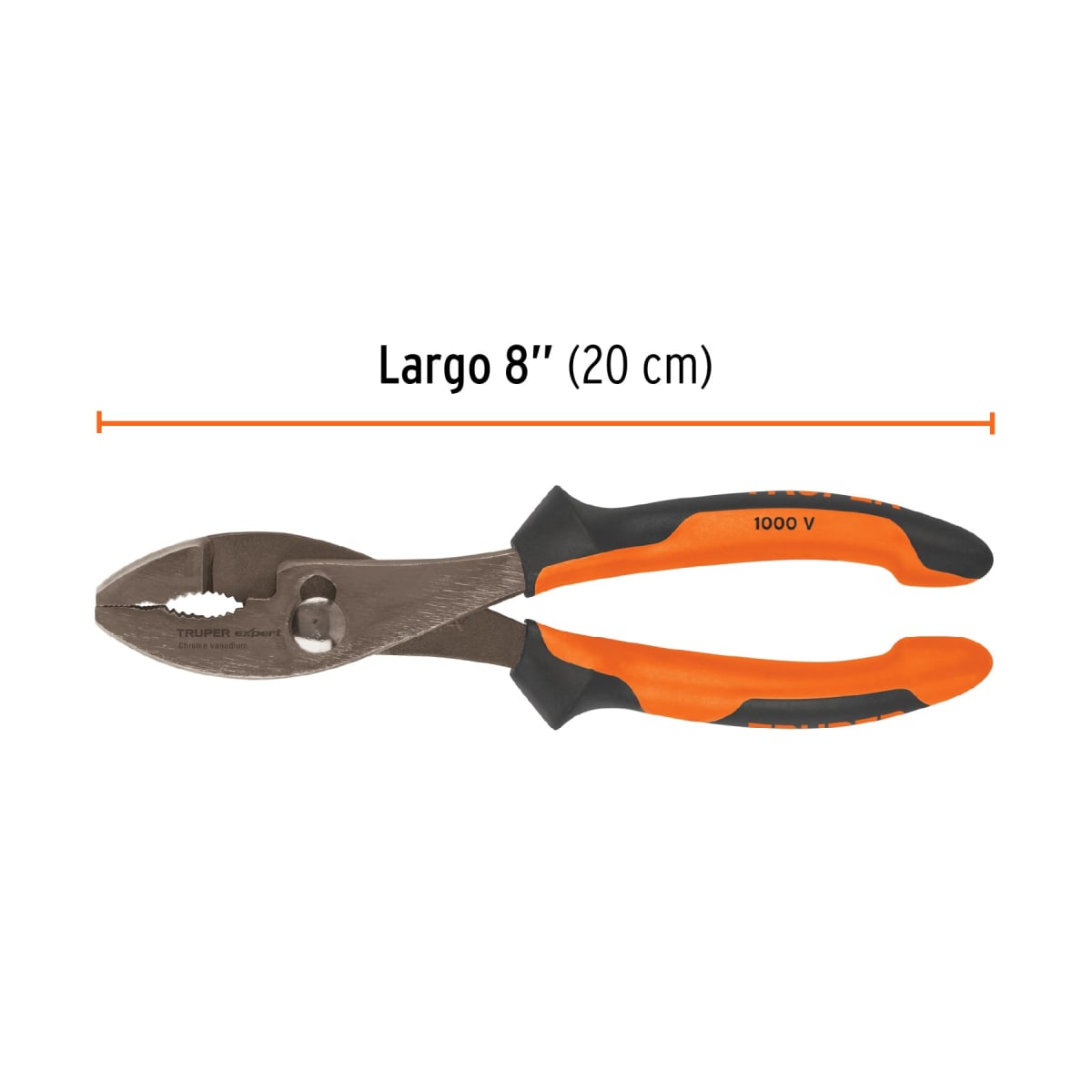 Alicate de mecánico 8'' mango comfort grip Truper expert3