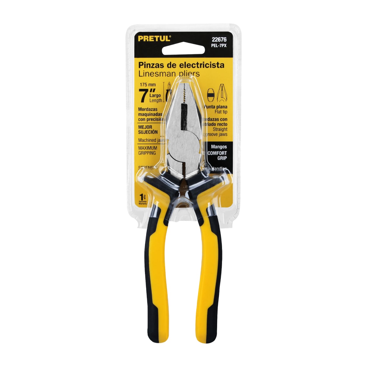Alicate universal 7´´ mango Comfort Grip, Pretul4