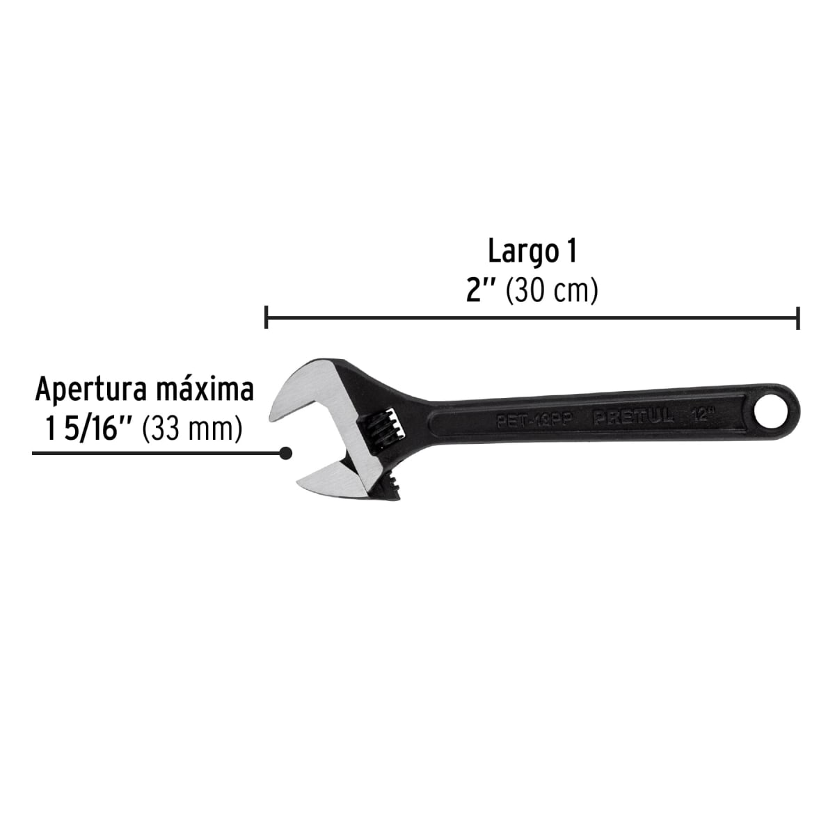 Llave francesa 12´´ fosfatada, Pretul3