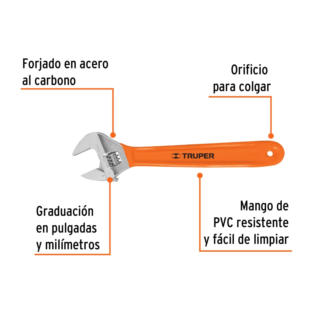 Llave francesa 15