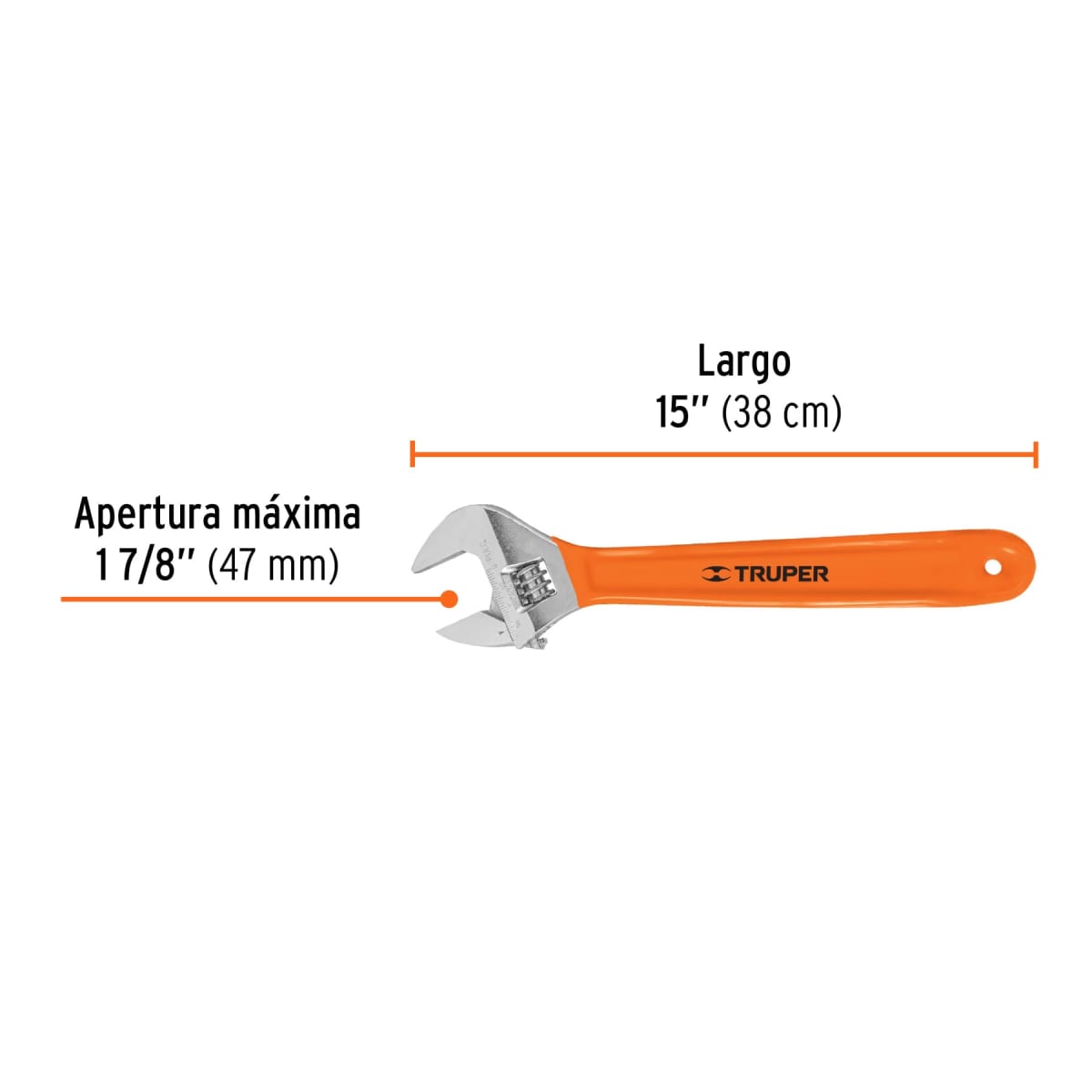 Llave francesa 15