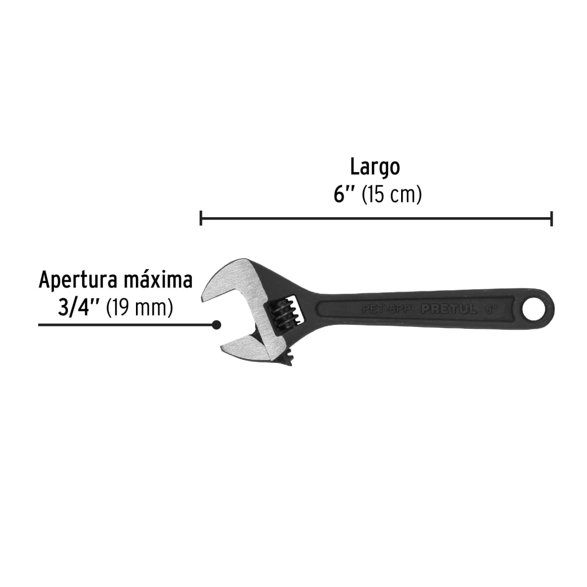 Llave francesa 6´´ fosfatada, Pretul3