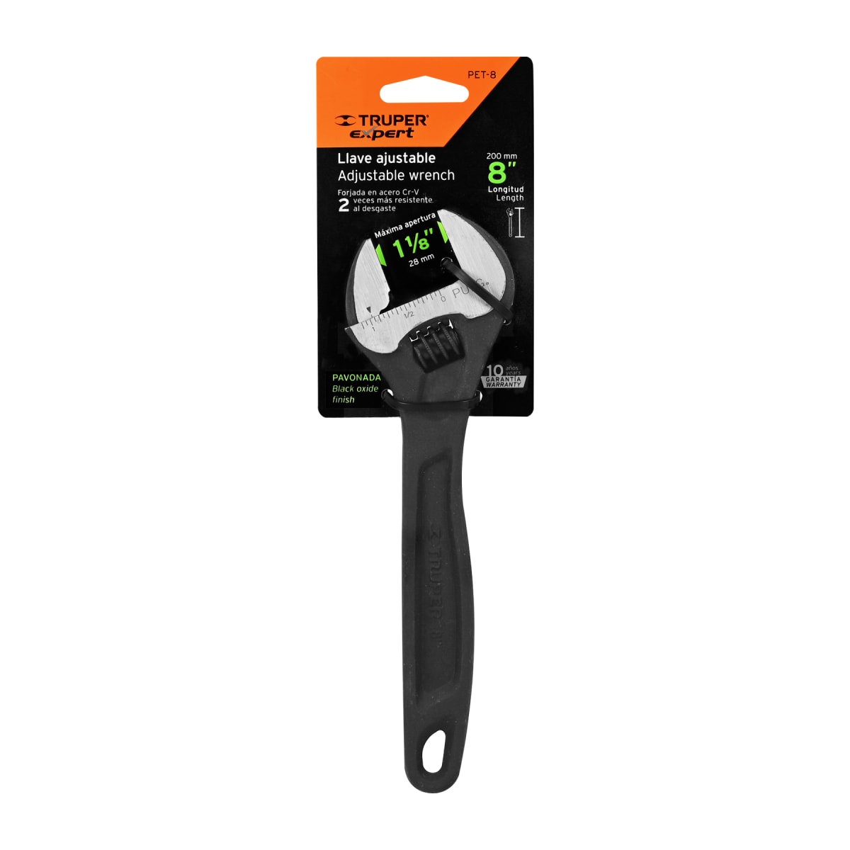 Llave francesa 8'' profesional fosfatada, Expert Truper4