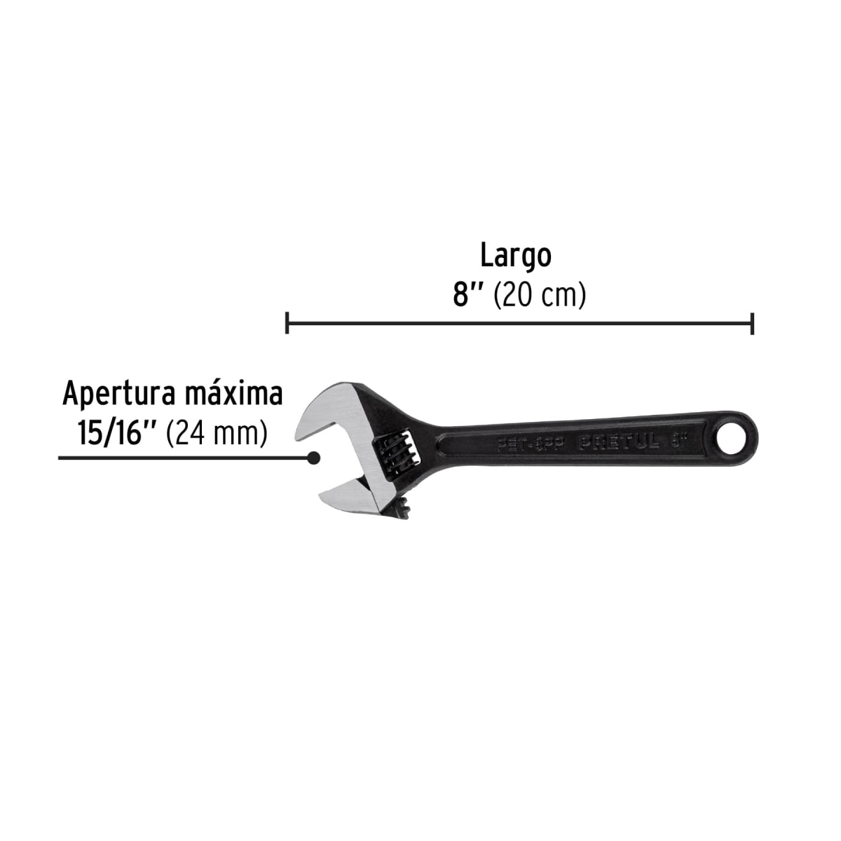 Llave francesa 8´´ fosfatada, Pretul3