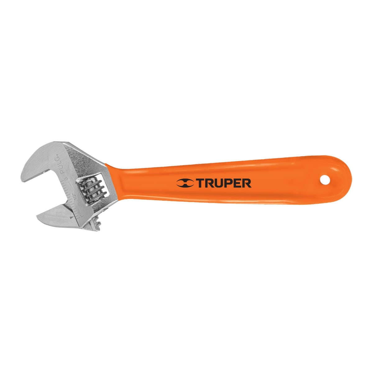 Llave francesa 8'' cromada mango de pvc Truper1
