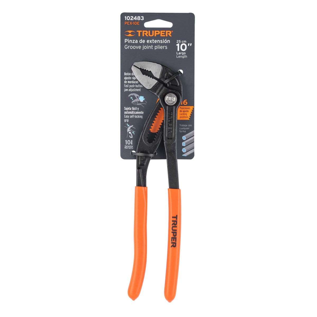 PEX-10E Pinza de extensión 10', mango de PVC, Truper4