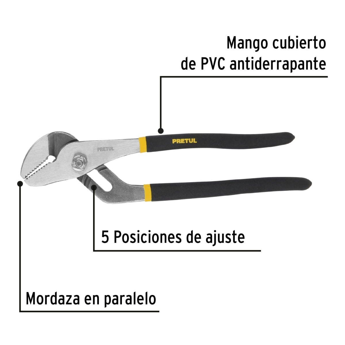 PEX-10P Pinza de extensión 10' mango de PVC, Pretul2