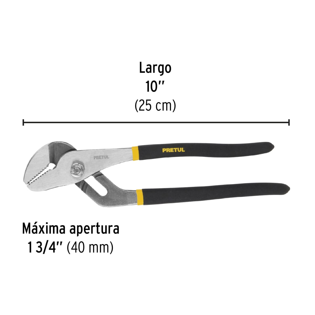 PEX-10P Pinza de extensión 10' mango de PVC, Pretul3