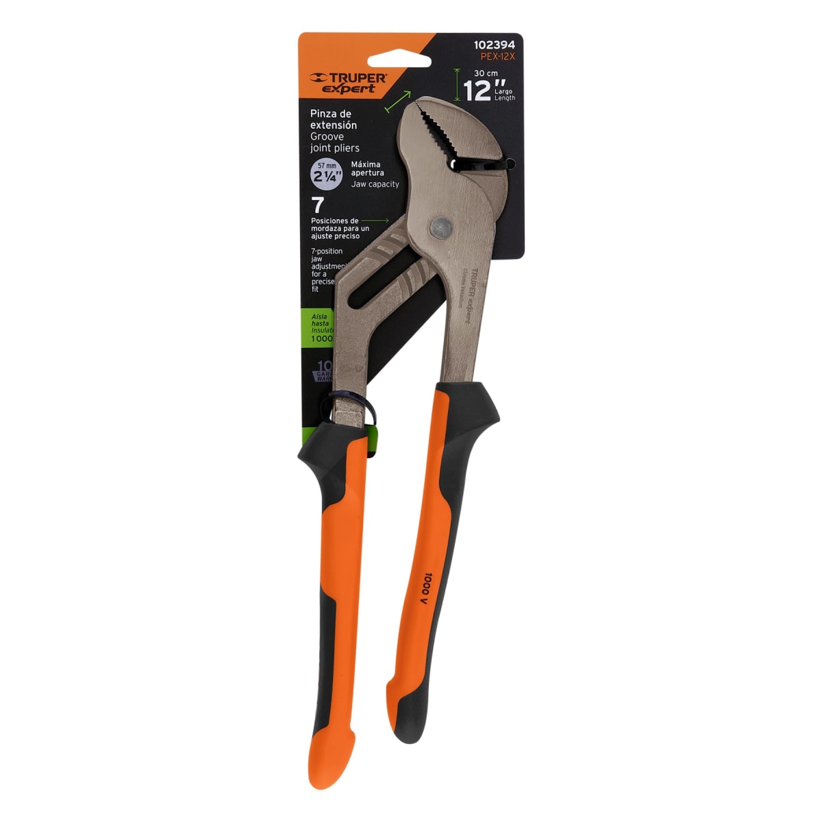 PEX-12X Pinzas de extensión 12´´ mango Comfort Grip, Truper Expert4