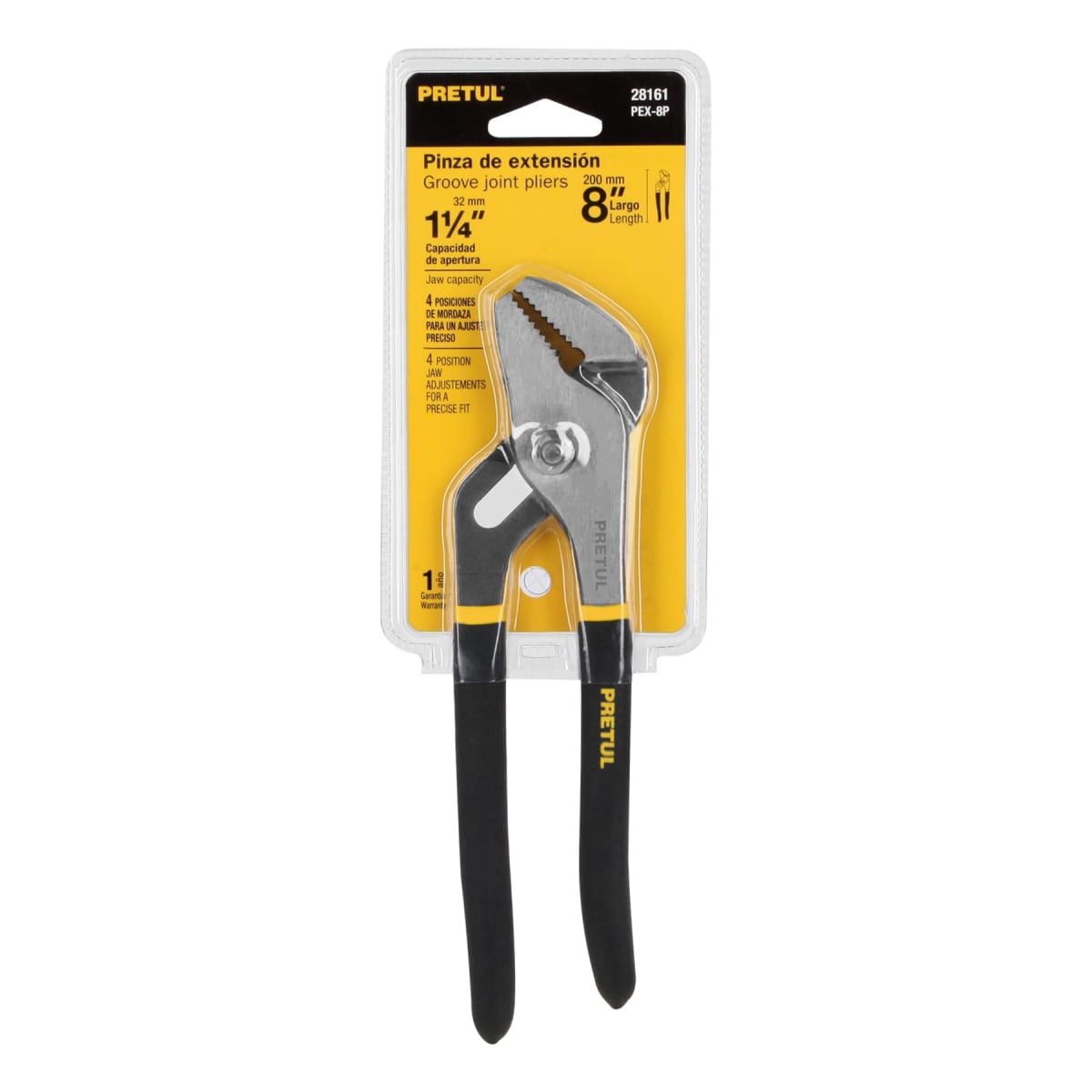 PEX-8P Pinza de extensión 8' mango de PVC, Pretul4