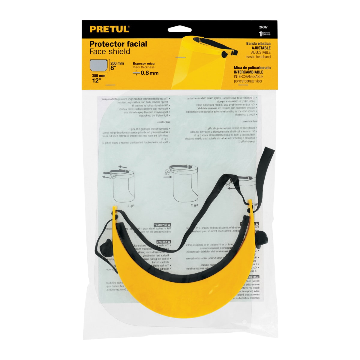 Protector facial, Pretul3