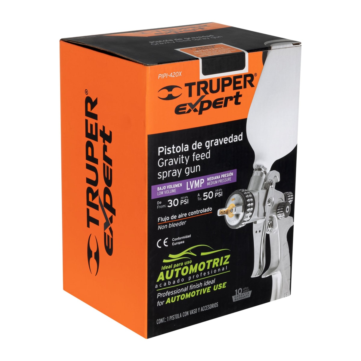 Pistola Para pintar Gravedad Lvmp 1.4 Mm Truper Expert7