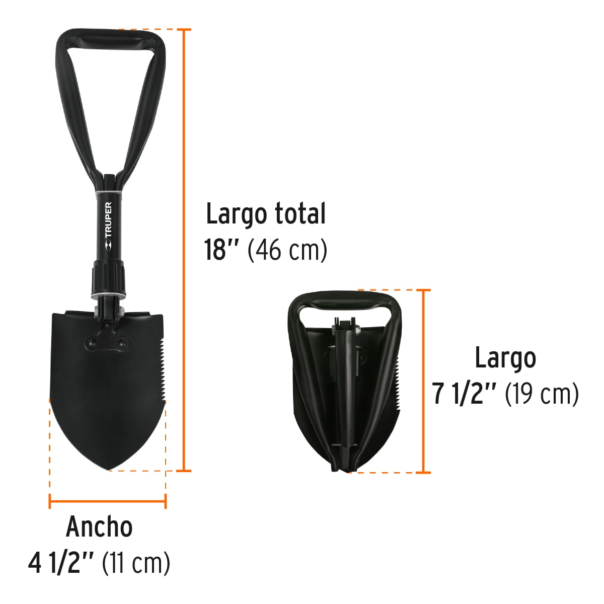 Pala plegable 18´´ Truper3