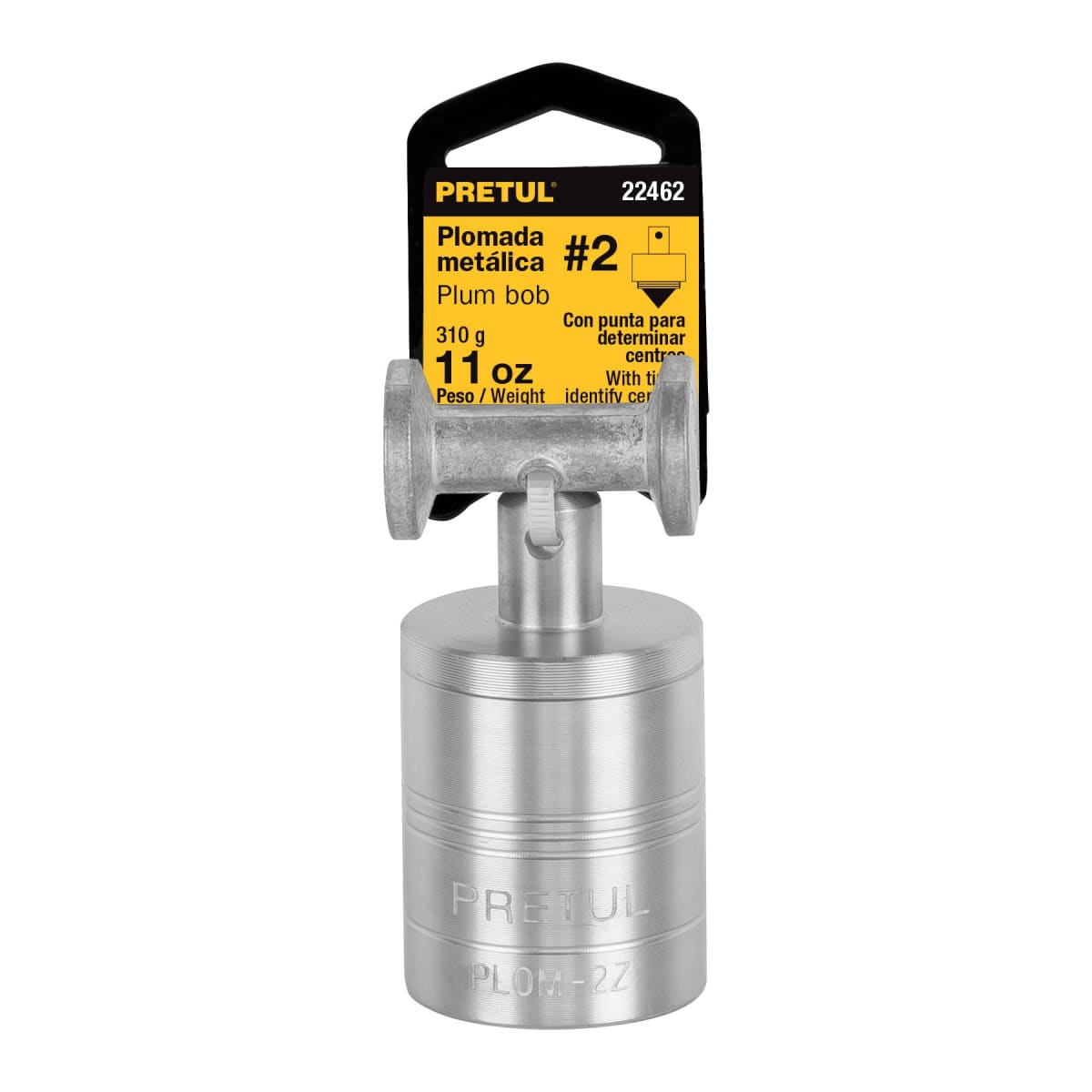 Plomada metálica con centro 310 gramos (11oz) Pretul4