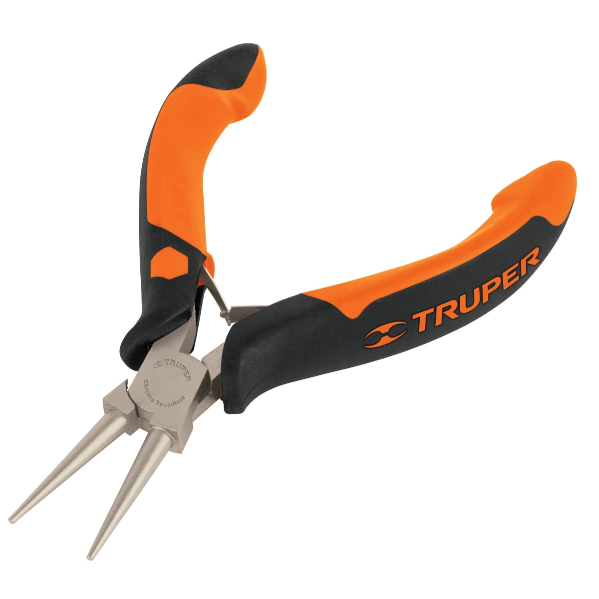 Mini alicate de punta redonda 5'' mango comfort grip. truper4