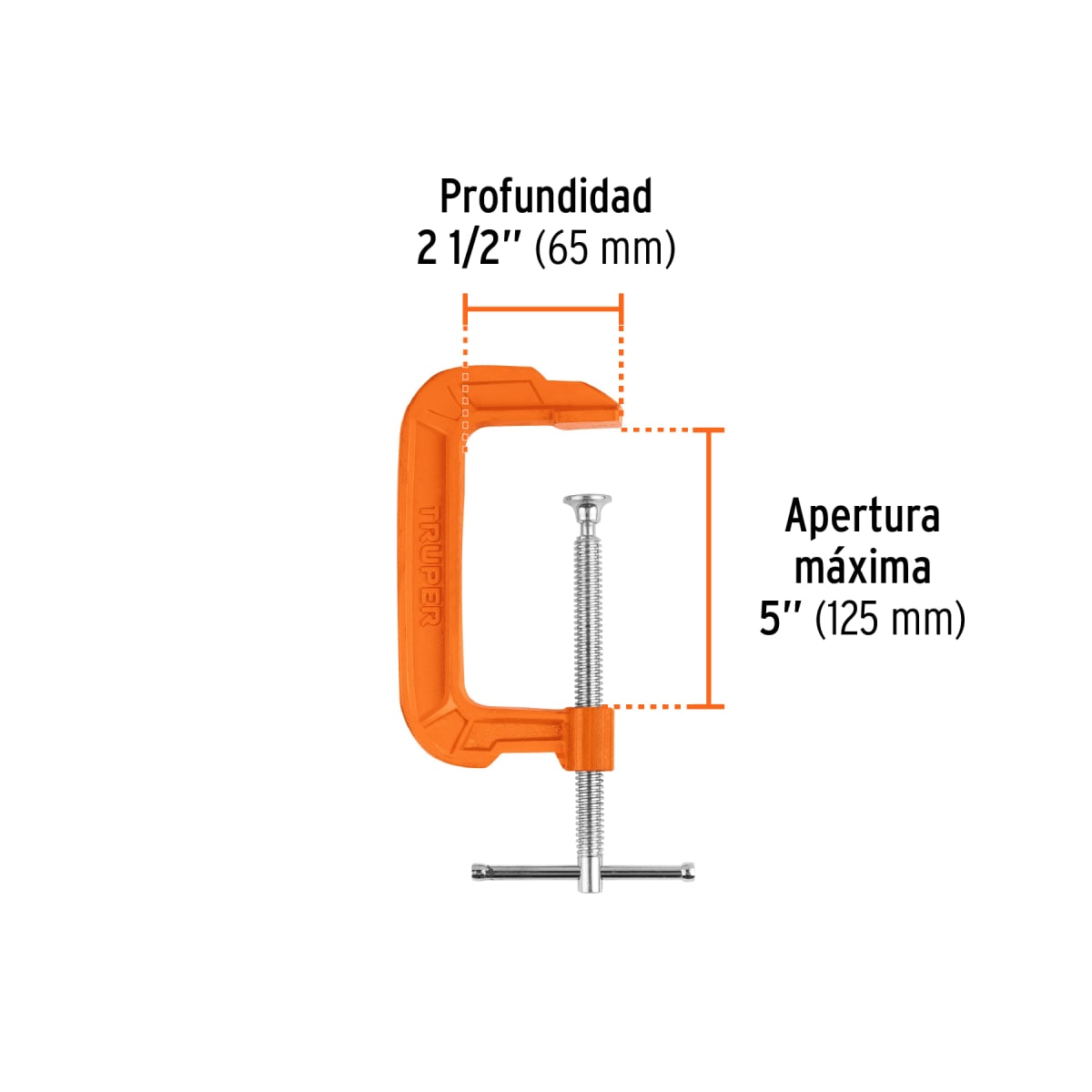 Prensa 6'' de hierro nodular para carpintería. truper2