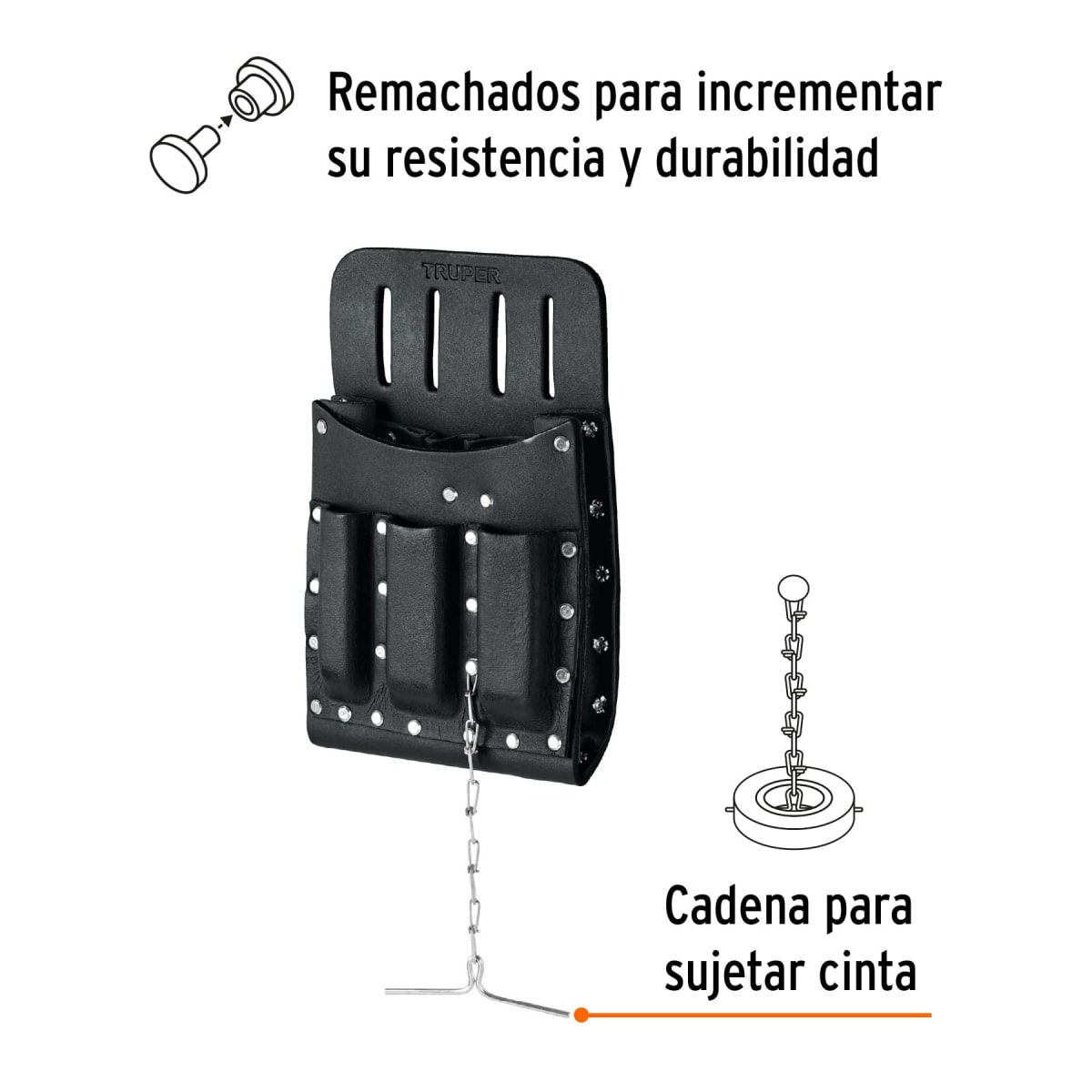 cinturon portaherramientas de cuero 11 compartimientos2