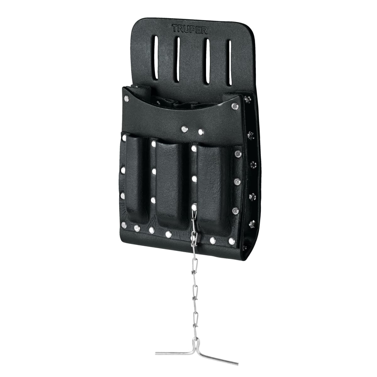 cinturon portaherramientas de cuero 11 compartimientos1