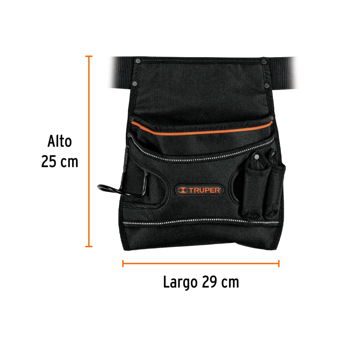 Cinturón Portaherramientas de Poliéster 5 Compartimientos Truper3