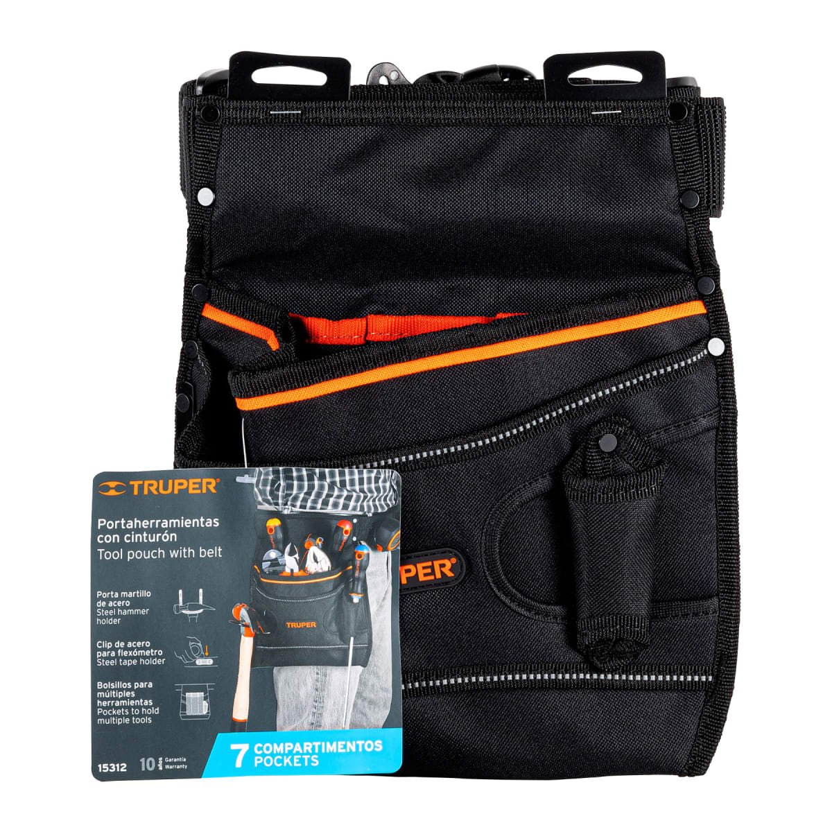 Combo set de 2 herramientas Pretul + Cinturón portaherramientas Truper12