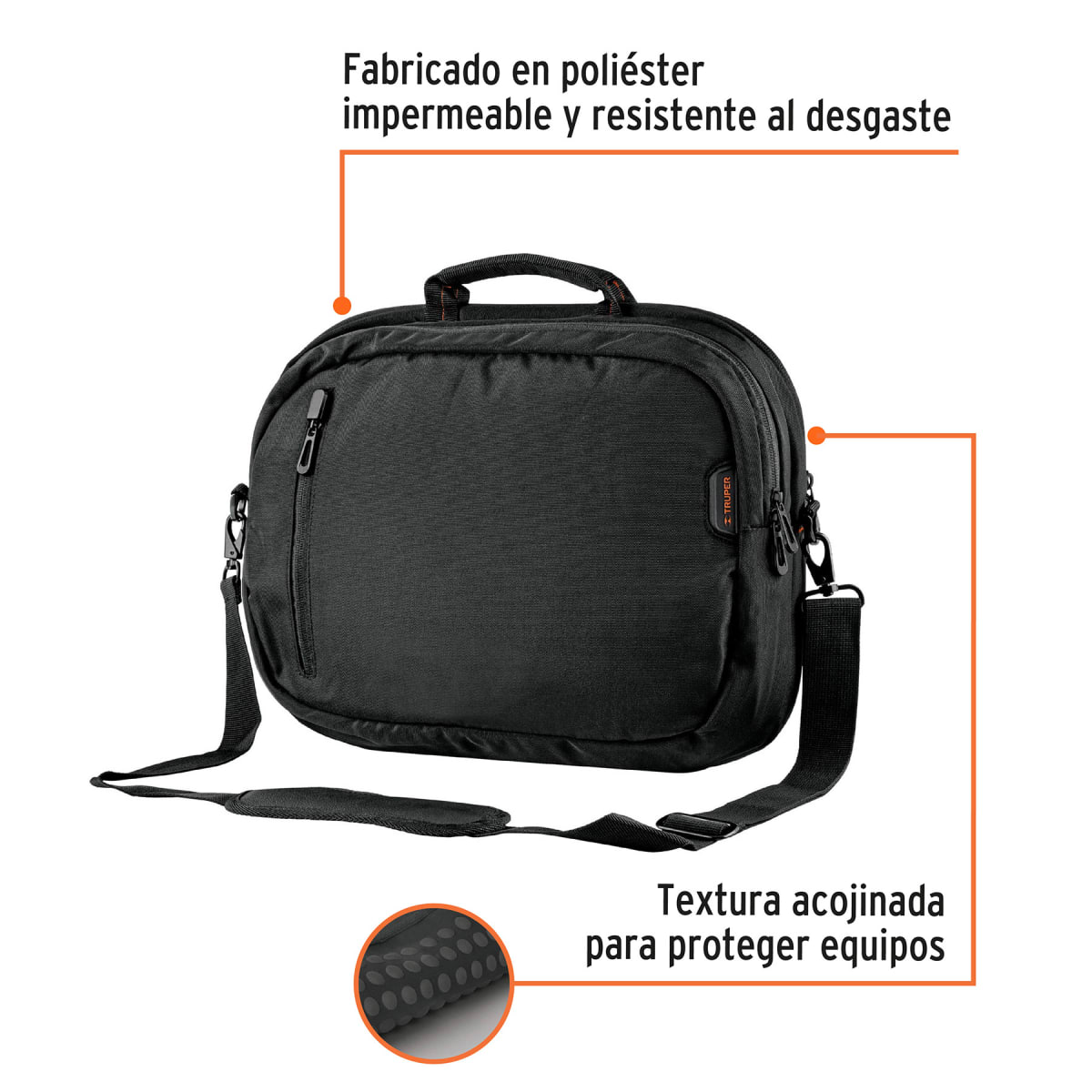 Maletín morral portafolio Truper2