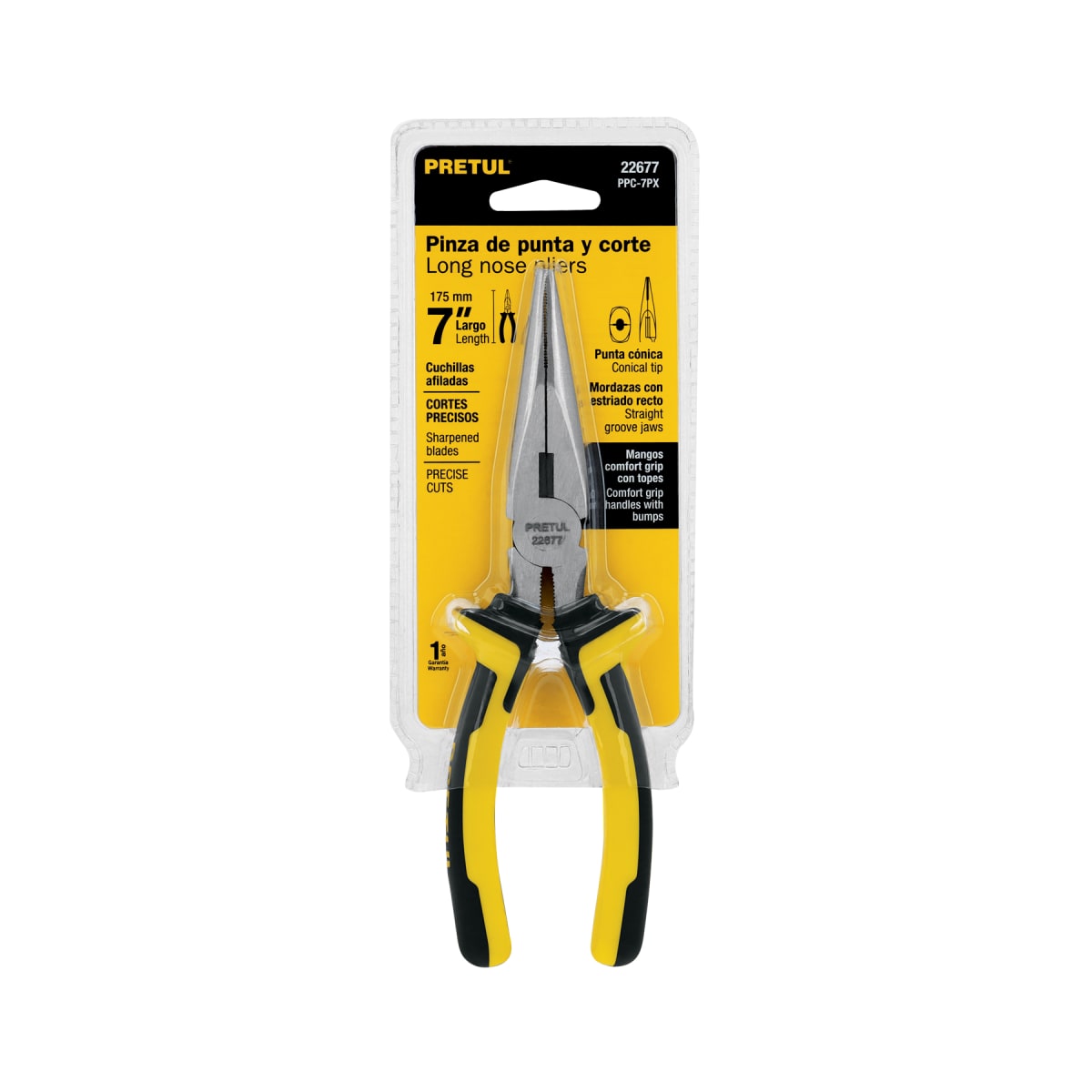 Alicate de punta y corte 7´´ mango Comfort Grip, Pretul4