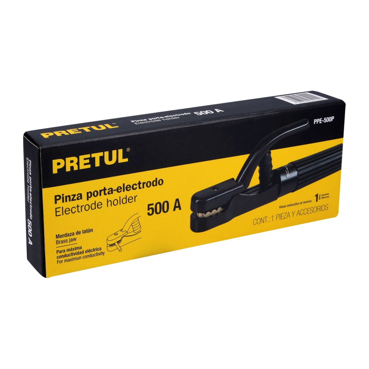 Tenaza porta electrodo de 500 a. pretul4