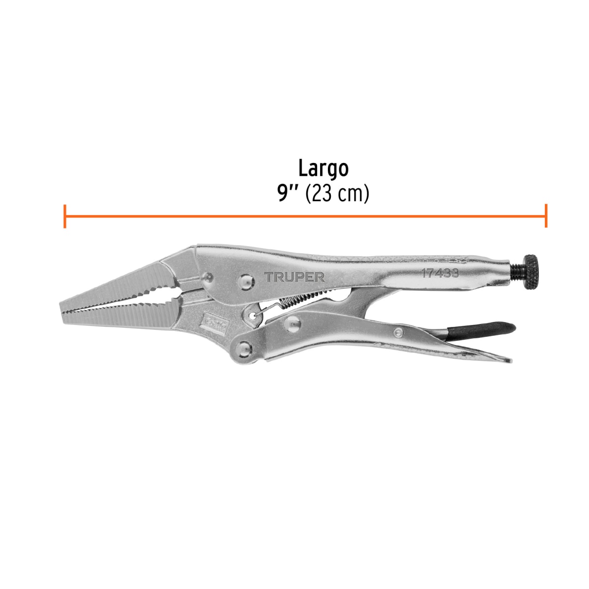 Allicate de presion punta larga 9'' Truper3