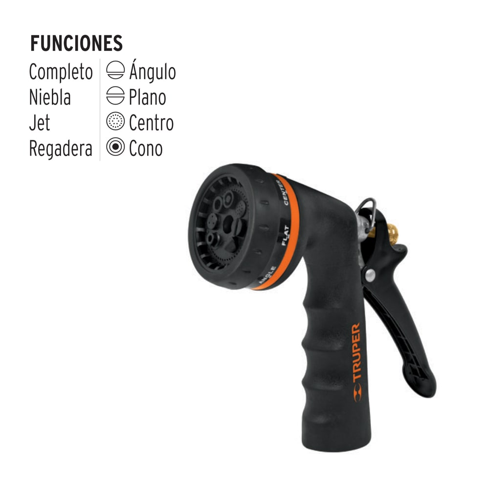 Combo Manguera 20 Metros Y Pistola De Riego Truper6