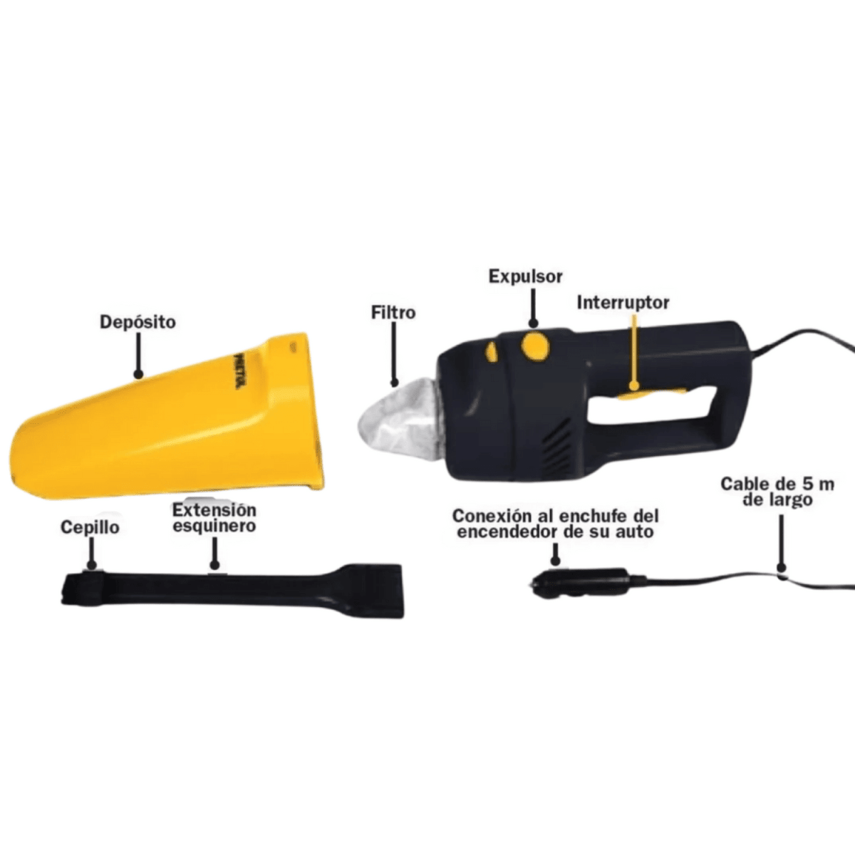 Aspiradora para auto 12V Pretul2
