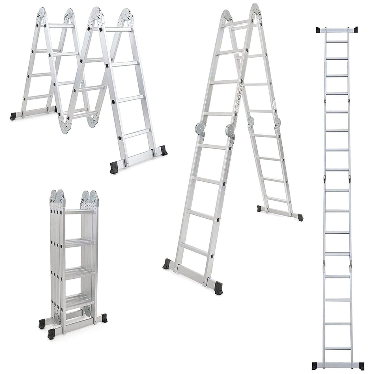 Escalera multiposición 16 peldaños soporta 200Kg Truper7