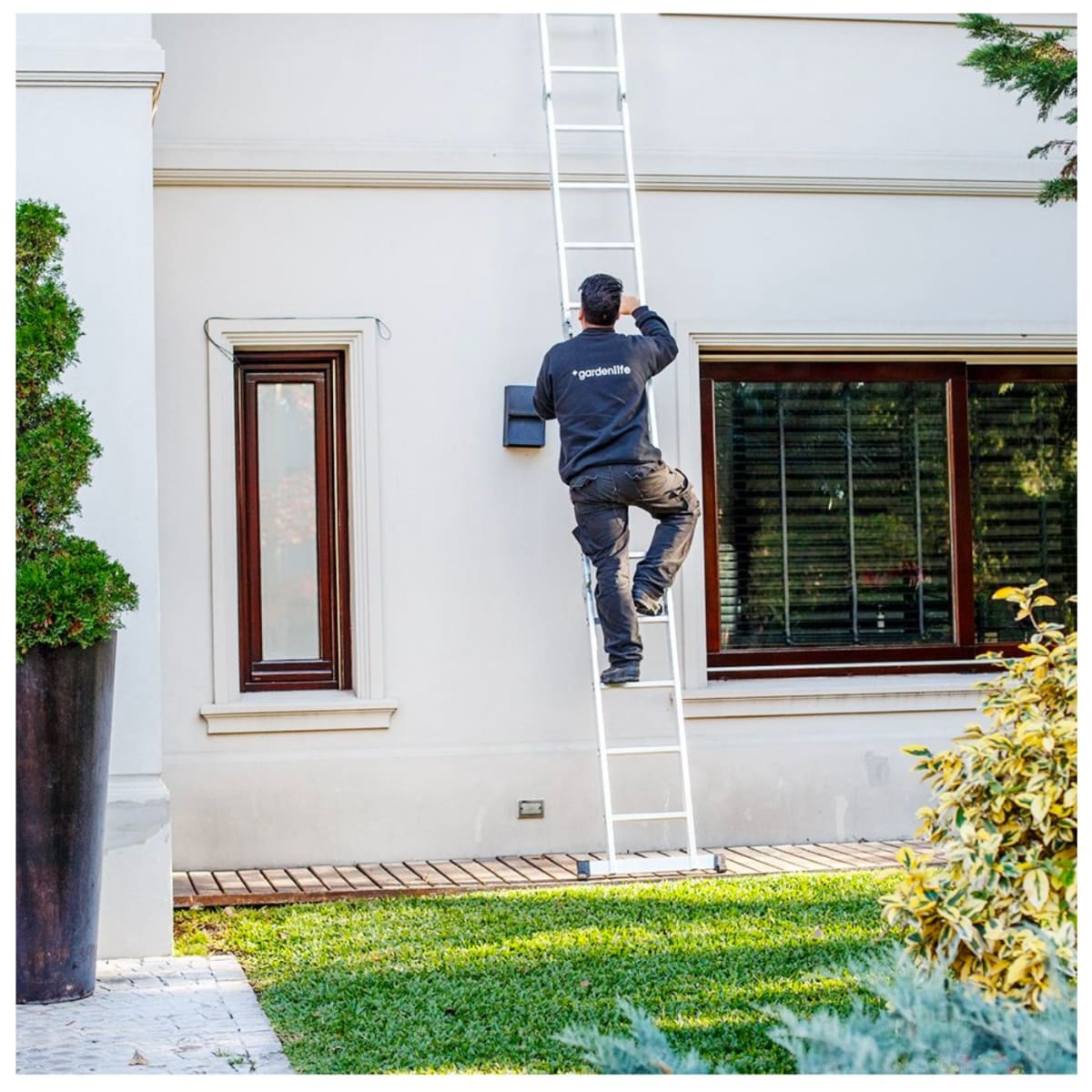 Escalera multiposición 16 peldaños soporta 200Kg Truper13