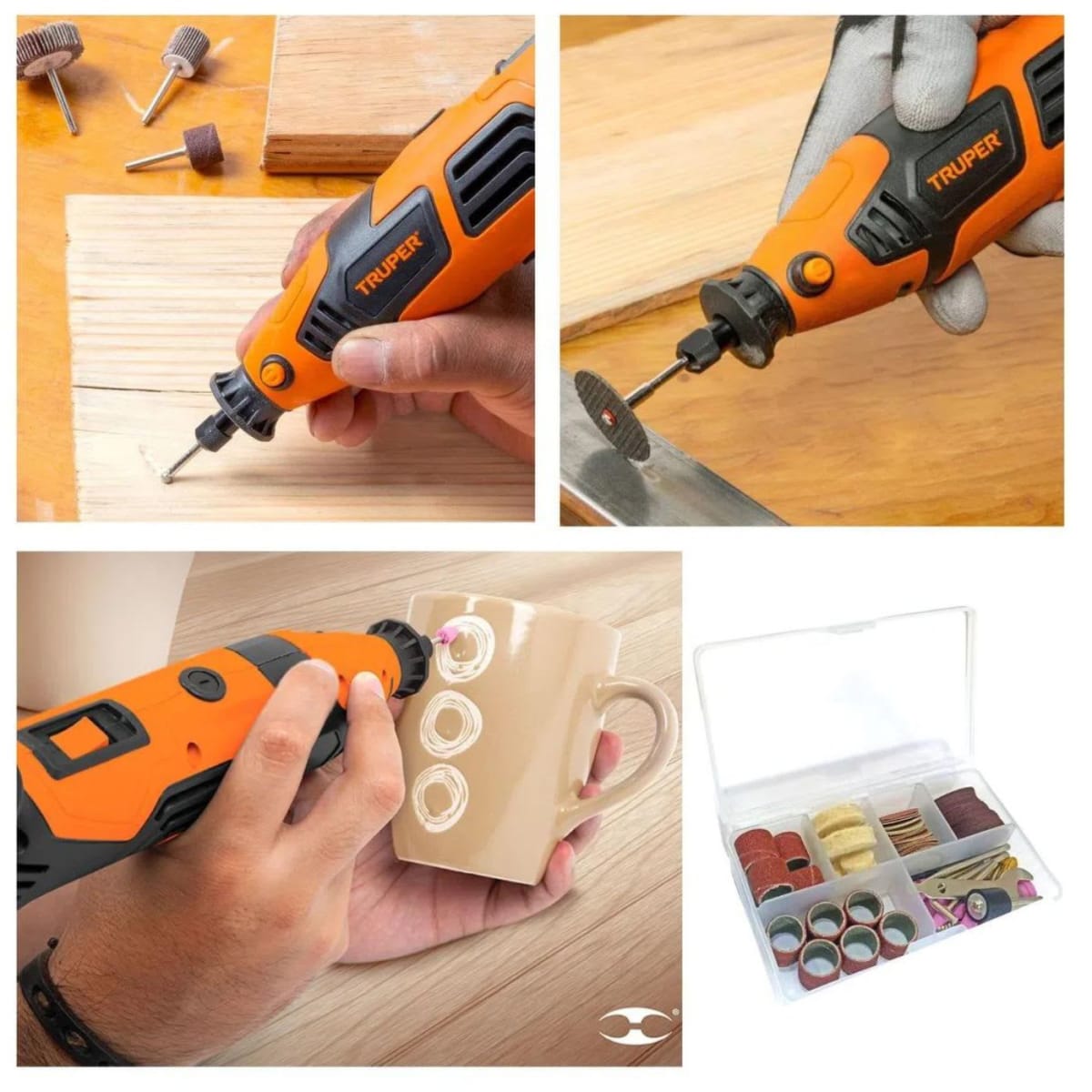 Rectificadora 150W + Caja Organizadora 14