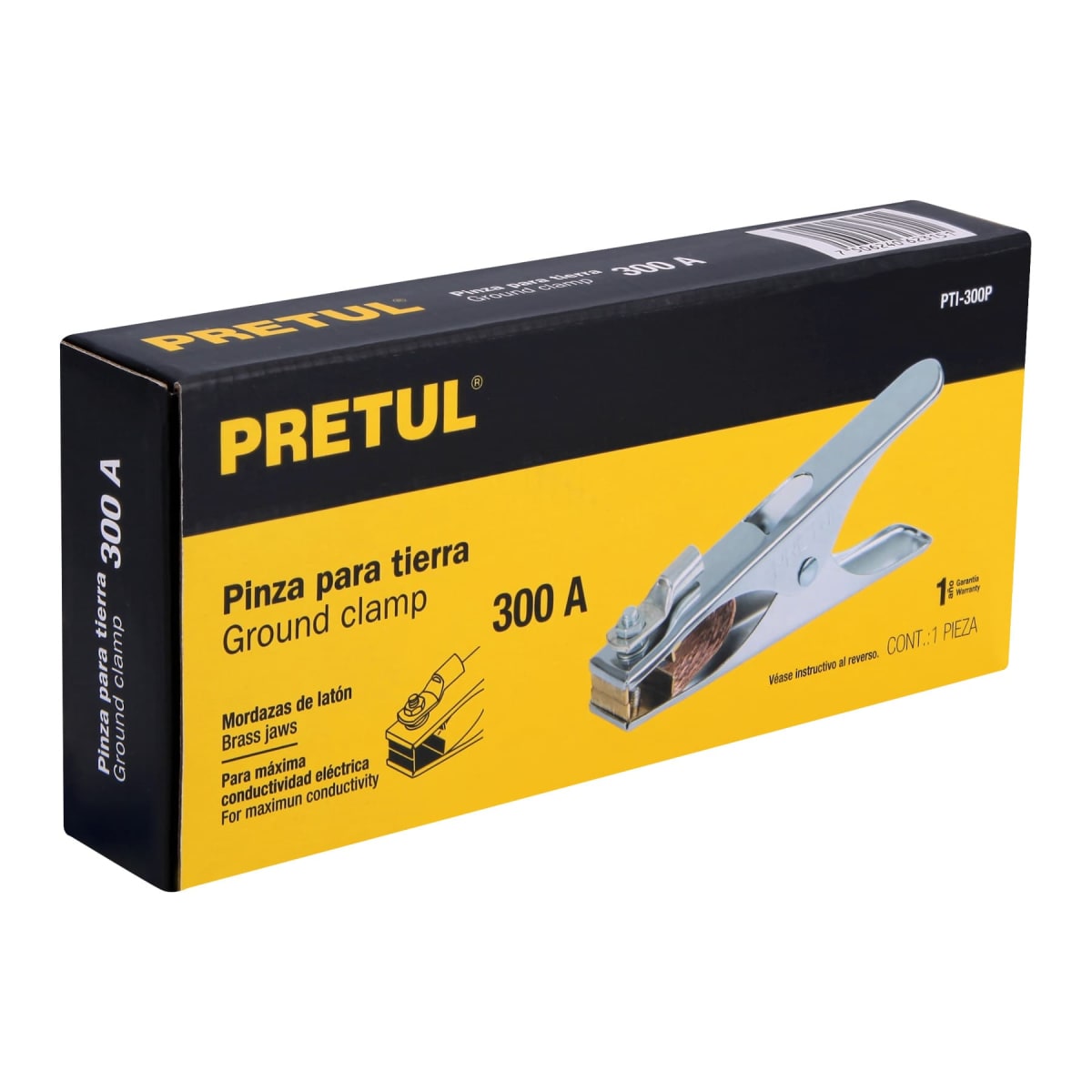 Tenazas para Tierra 300 Amp Pretul3