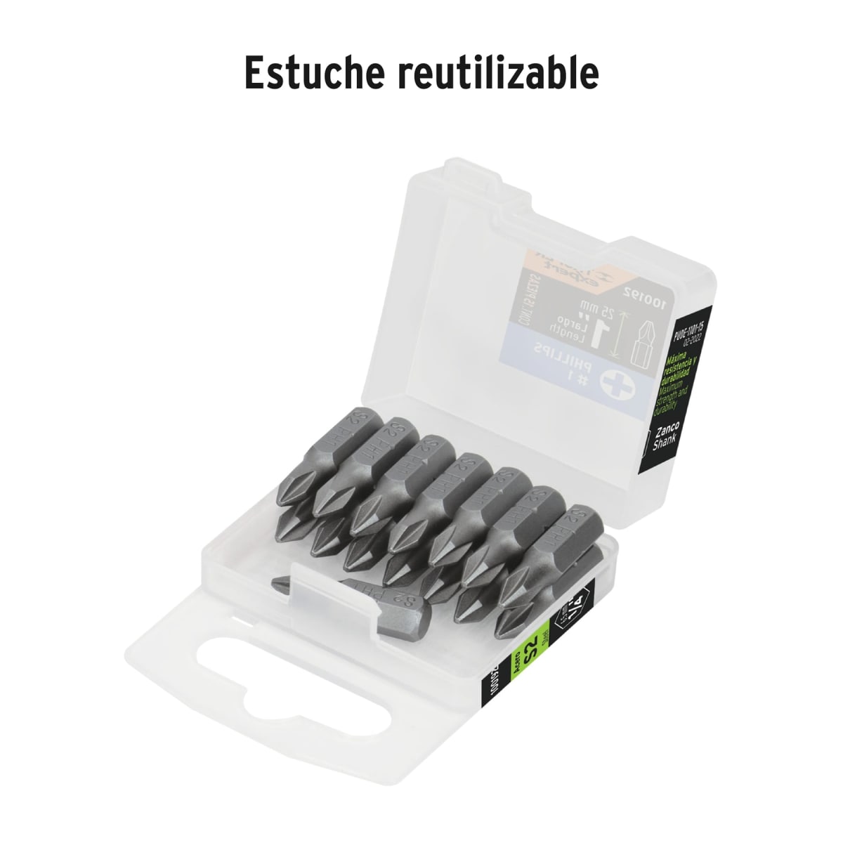 Estuche con 15 puntas de cruz PH1 largo 1´´, Truper Expert2