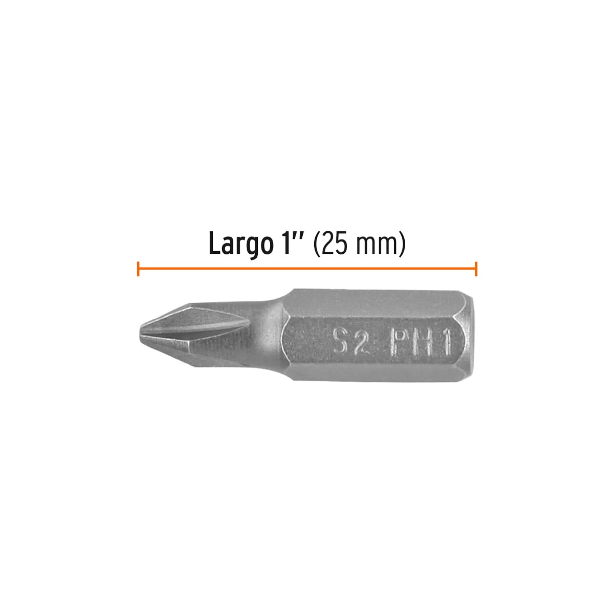 Estuche con 5 puntas de cruz ph1 largo 1'' Truper Expert4