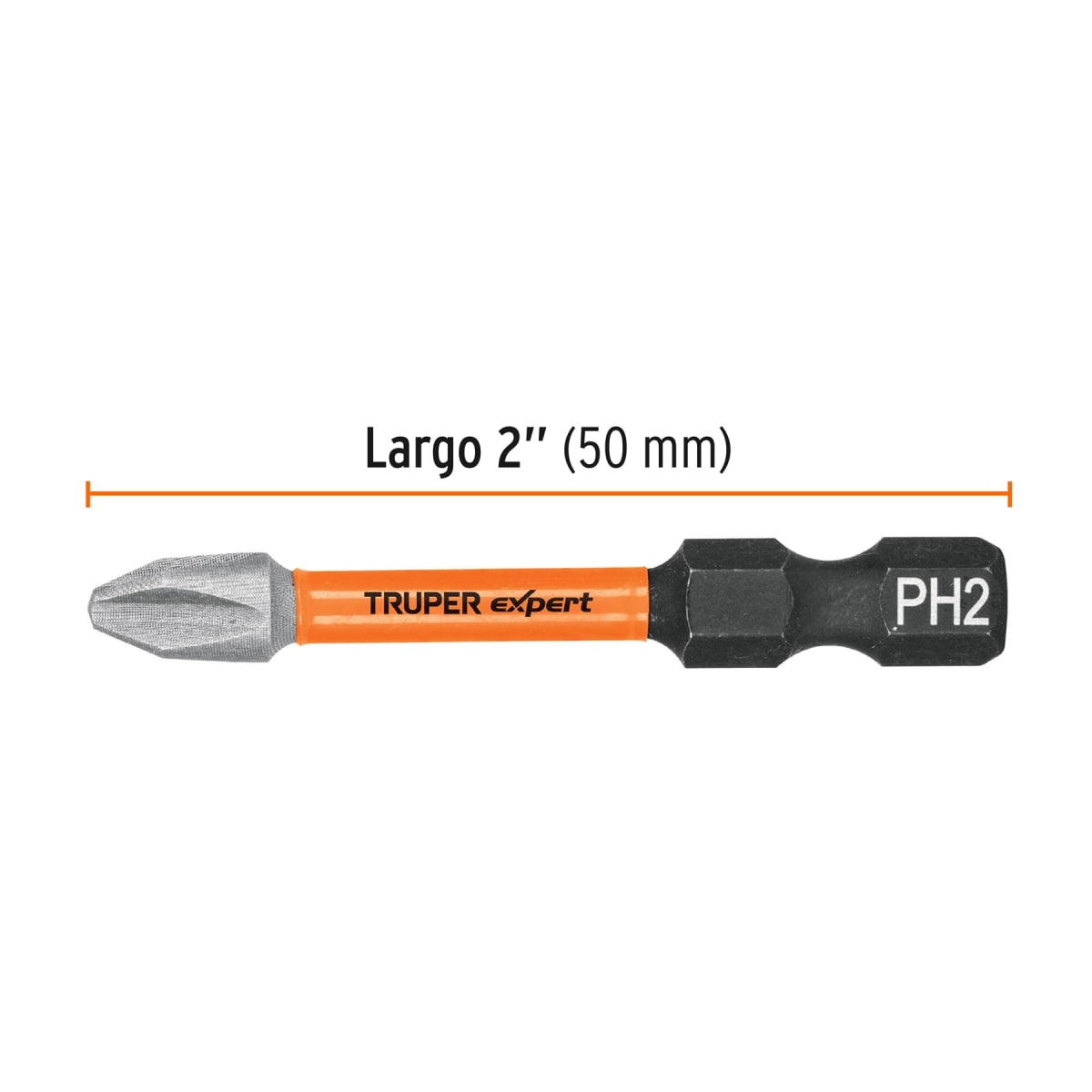 Estuche con 5 puntas de cruz PH2 de impacto largo 2 Truper3
