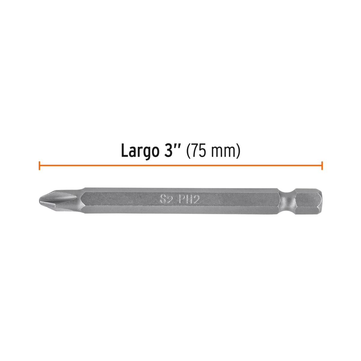 Estuche con 5 puntas de cruz ph2 largo 3''. truper expert3