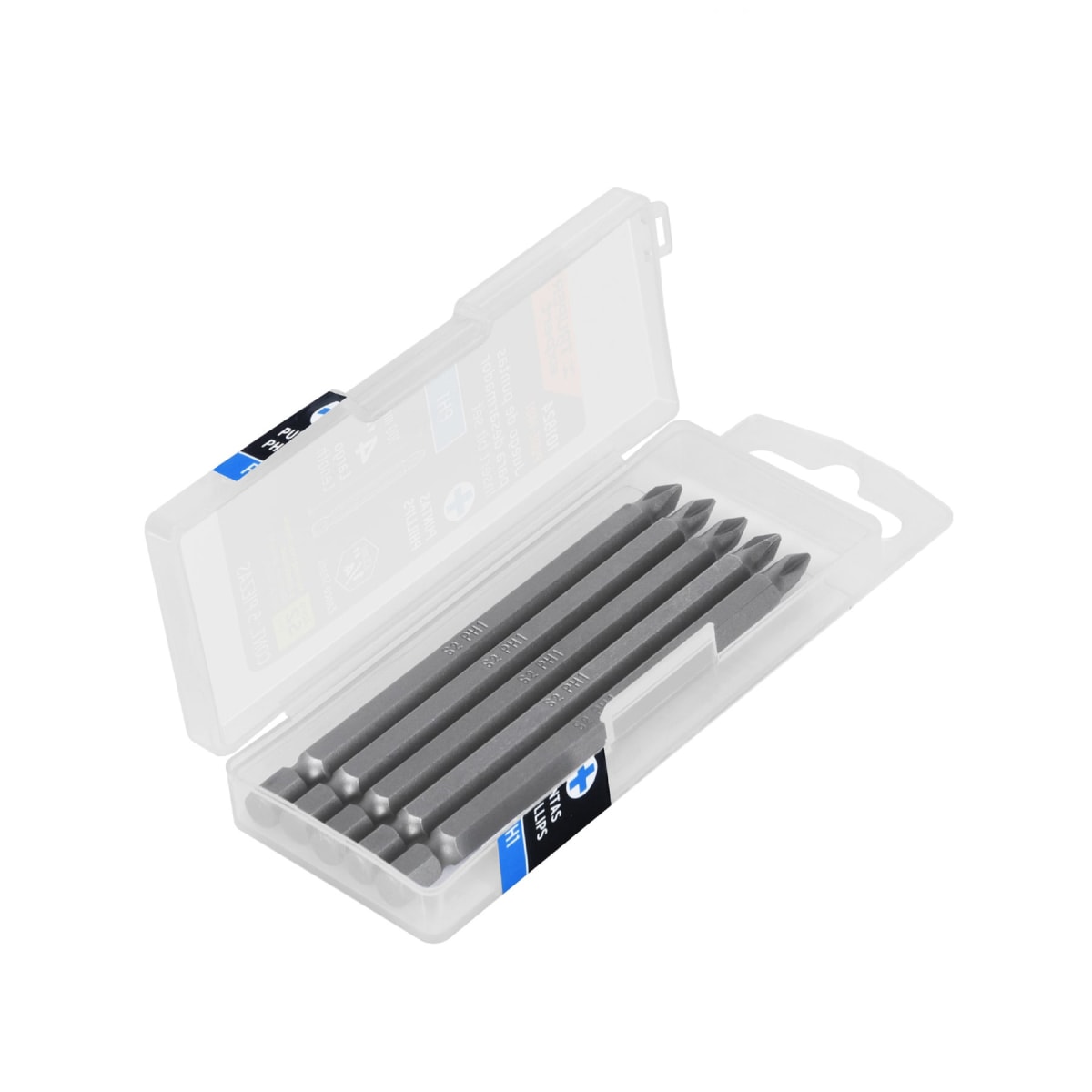 Estuche con 5 puntas de cruz PH1 largo 4´´, Truper Expert1