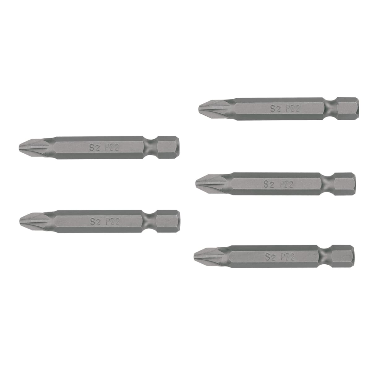 Estuche con 5 puntas pozidriv PZ2 largo 2´´, Truper Expert3