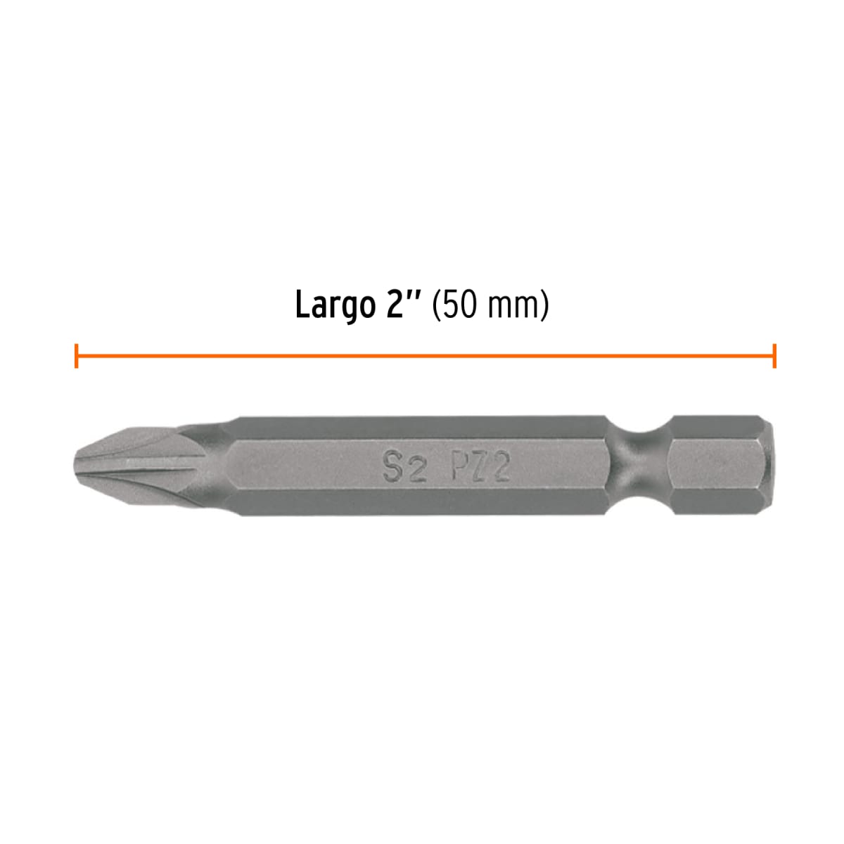 Estuche con 5 puntas pozidriv PZ2 largo 2´´, Truper Expert4
