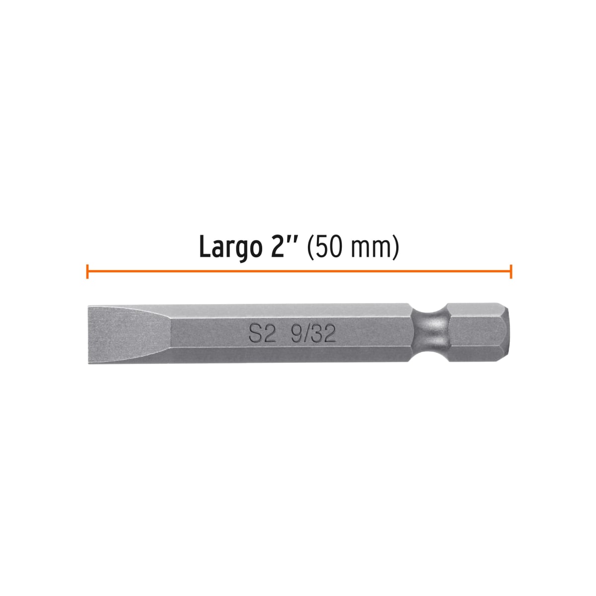 Estuche con 5 puntas planas de 9/32´´ largo 2´´, Truper Expert3