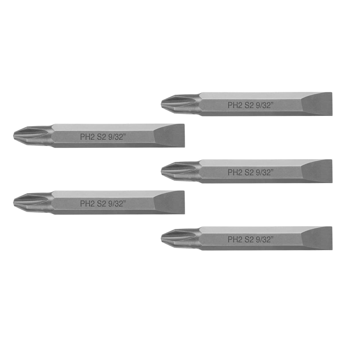 Estuche con 5 puntas dobles PH2 y 9/32´´ largo 2´´, Expert Truper5