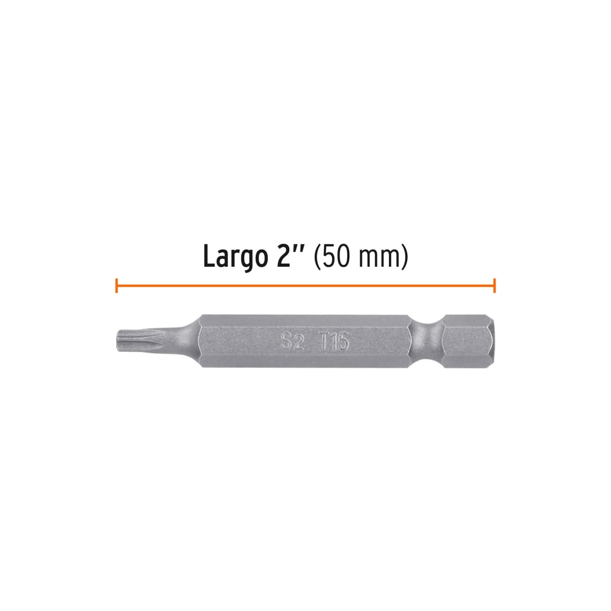 Estuche con 5 puntas torx T15 largo 2´´, Truper Expert4