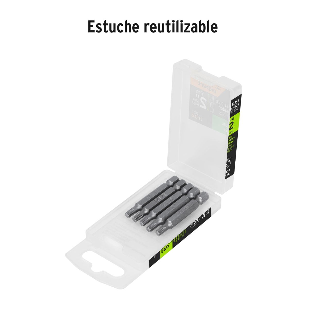 Estuche con 5 puntas torx T25 largo 2'' Truper Expert4